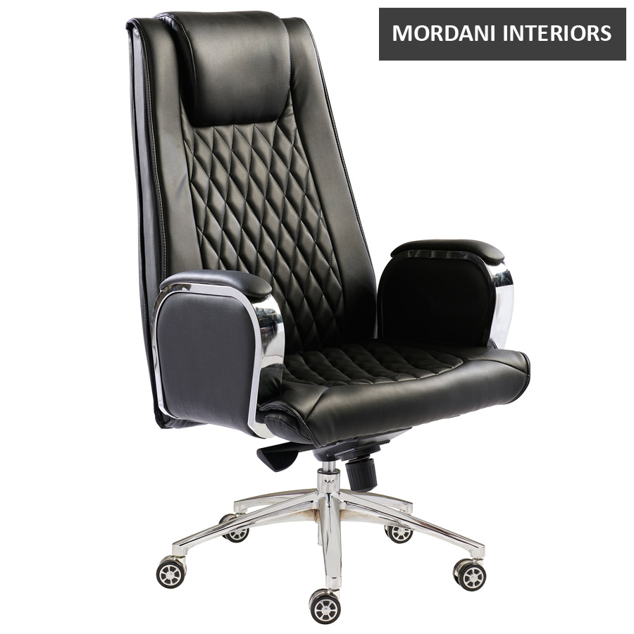 Leisuremod High Back Leatherette Chair